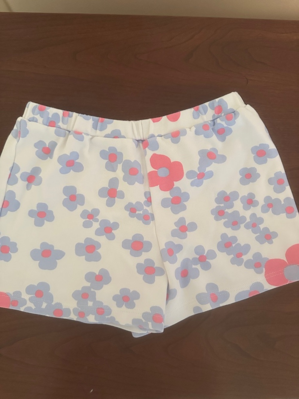 The Beaufort Bonnet Company White Floral Kids' Shorts - Pink & Lavender